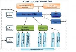 Схема структуры управления в МБДОУ д/с № 460